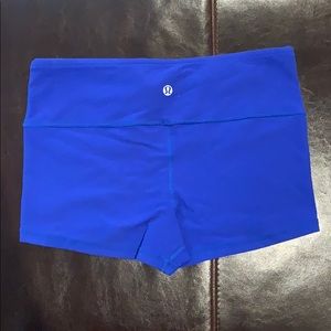 Lululemon Spandex Short 2.5” Royal Blue